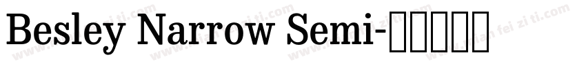 Besley Narrow Semi字体转换